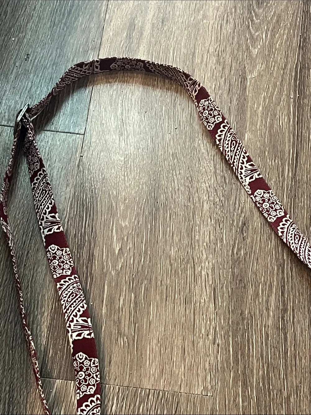 Vera Bradley Aggies Triple Zip Hipster Maroon Paisley Quilted Crossbody Bag - Picture 7 of 8